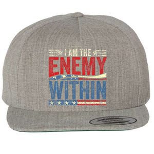 Kamala Harris Enemy Within Antitrump Left Wing Wool Snapback Cap