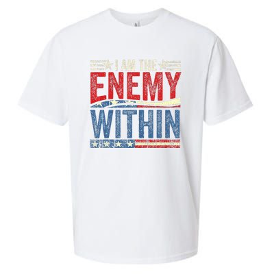 Kamala Harris Enemy Within Antitrump Left Wing Sueded Cloud Jersey T-Shirt