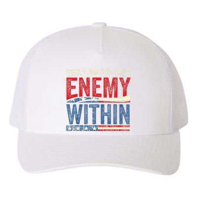 Kamala Harris Enemy Within Antitrump Left Wing Yupoong Adult 5-Panel Trucker Hat