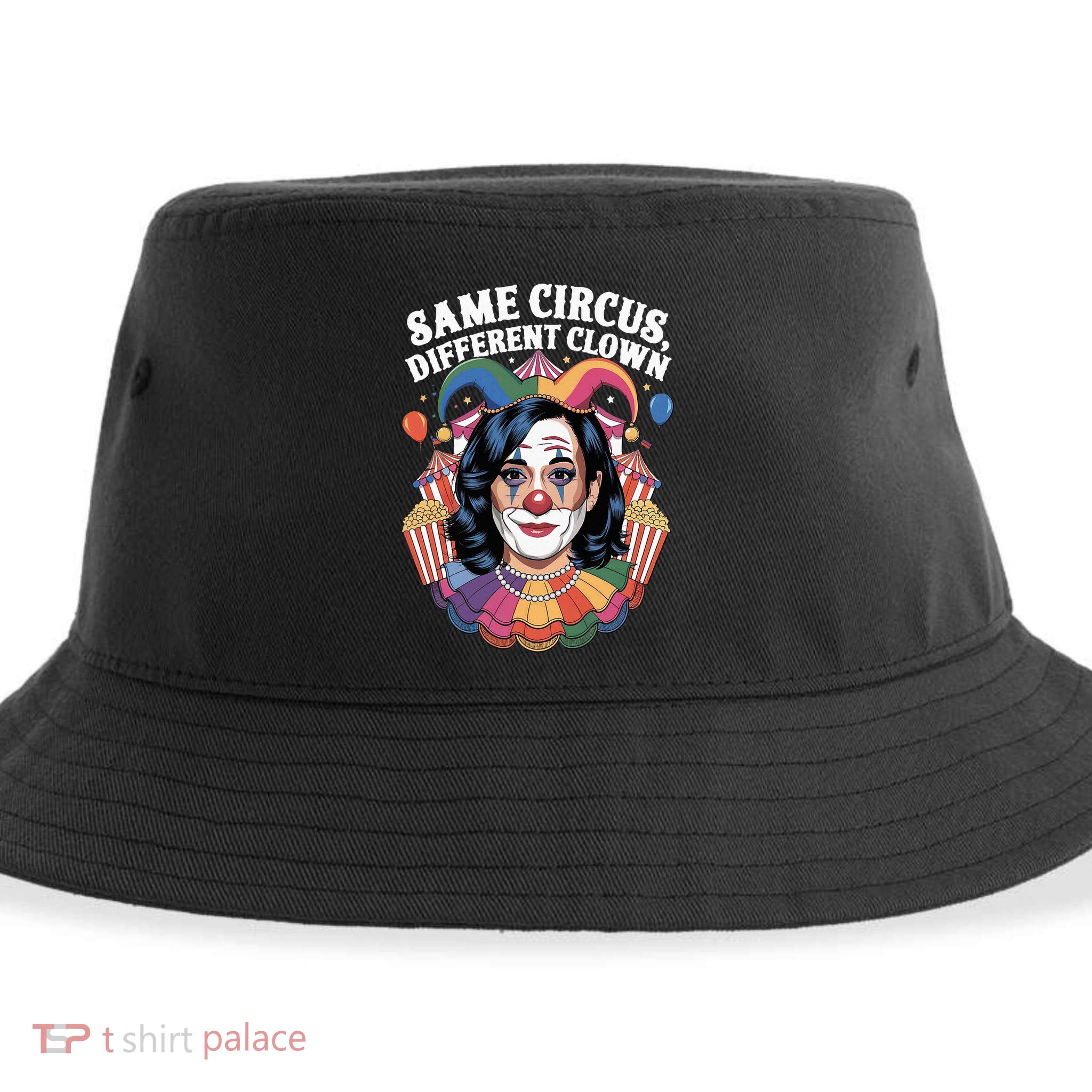 Kamala Harris Election Same Circus Different Clown Sustainable Bucket Hat
