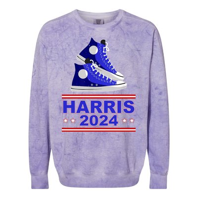 Kamala Harris Election Sneakers 2024 Colorblast Crewneck Sweatshirt