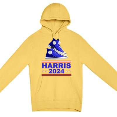 Kamala Harris Election Sneakers 2024 Premium Pullover Hoodie