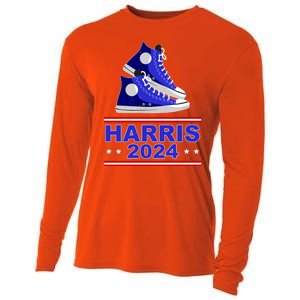 Kamala Harris Election Sneakers 2024 Cooling Performance Long Sleeve Crew