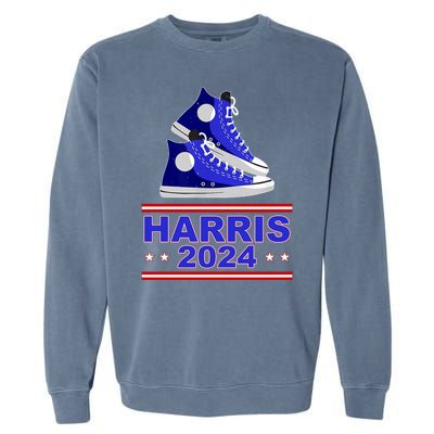 Kamala Harris Election Sneakers 2024 Garment-Dyed Sweatshirt