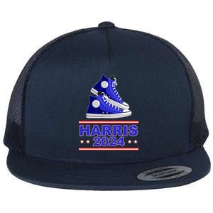 Kamala Harris Election Sneakers 2024 Flat Bill Trucker Hat