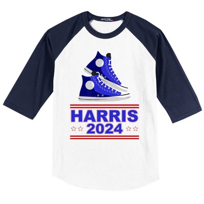 Kamala Harris Election Sneakers 2024 Baseball Sleeve Shirt