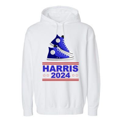 Kamala Harris Election Sneakers 2024 Garment-Dyed Fleece Hoodie