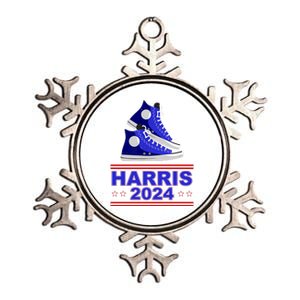 Kamala Harris Election Sneakers 2024 Metallic Star Ornament