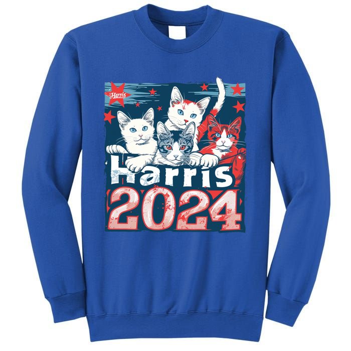 Kamala Harris Election Cat Lady 2024 Democrat Crazy Kitty Gift Sweatshirt