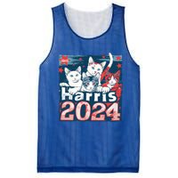 Kamala Harris Election Cat Lady 2024 Democrat Crazy Kitty Gift Mesh Reversible Basketball Jersey Tank