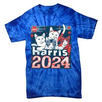 Kamala Harris Election Cat Lady 2024 Democrat Crazy Kitty Gift Tie-Dye T-Shirt