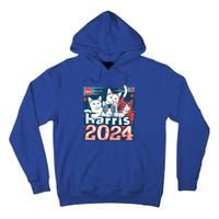 Kamala Harris Election Cat Lady 2024 Democrat Crazy Kitty Gift Tall Hoodie