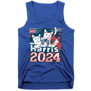 Kamala Harris Election Cat Lady 2024 Democrat Crazy Kitty Gift Tank Top