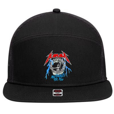 Kamala Harris Equality For All Funny Rock Lover 7 Panel Mesh Trucker Snapback Hat