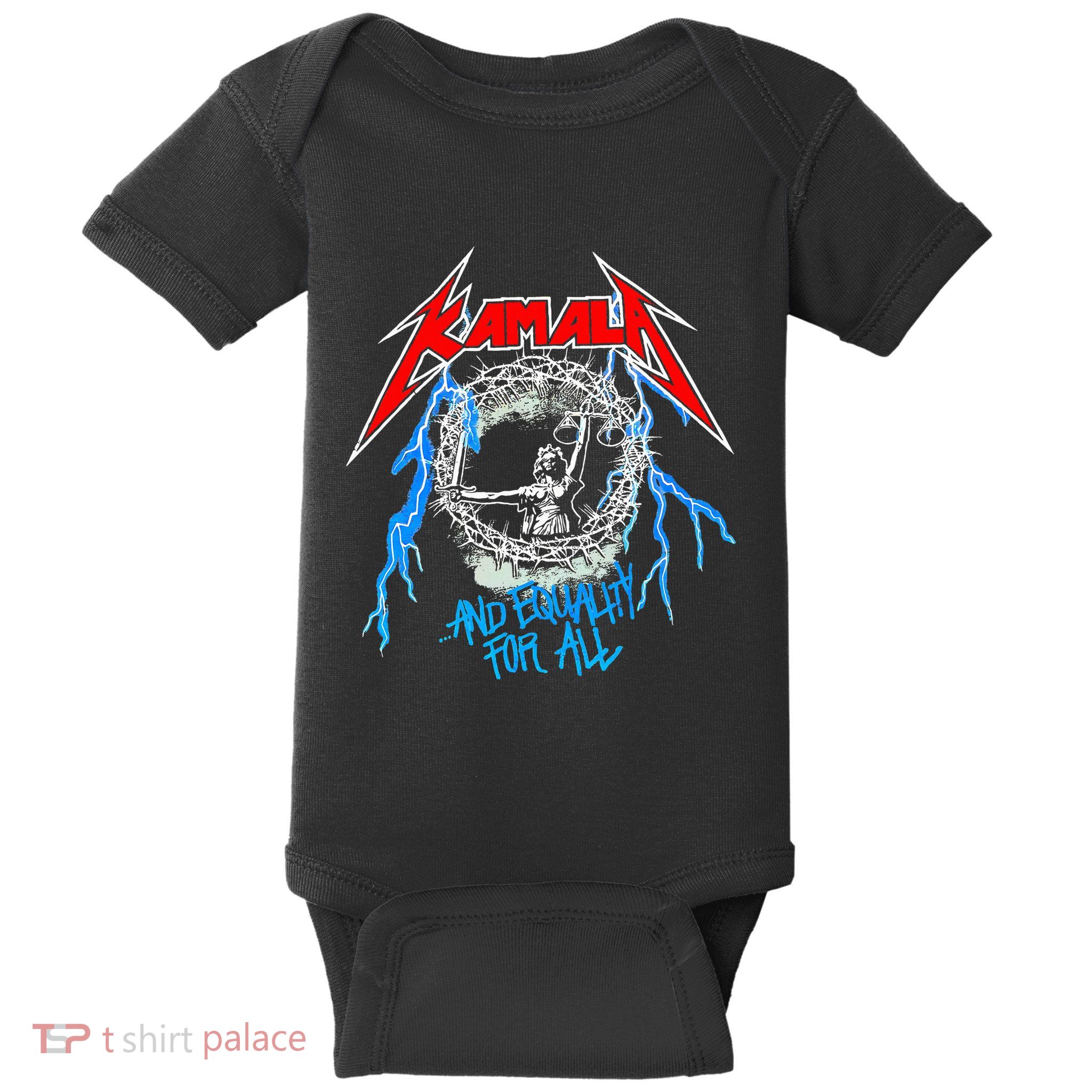 Kamala Harris Equality For All Funny Rock Lover Baby Bodysuit
