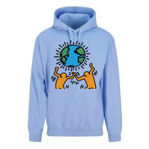 Keith Haring Earth Day Artwork Unisex Surf Hoodie