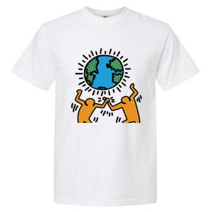 Keith Haring Earth Day Artwork Garment-Dyed Heavyweight T-Shirt