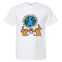 Keith Haring Earth Day Artwork Garment-Dyed Heavyweight T-Shirt