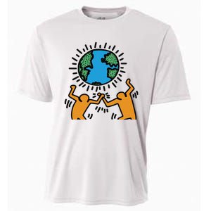 Keith Haring Earth Day Artwork Cooling Performance Crew T-Shirt