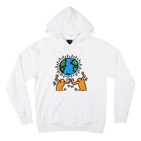 Keith Haring Earth Day Artwork Hoodie