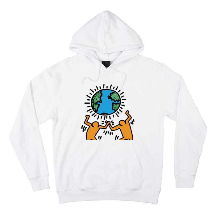 Keith Haring Earth Day Artwork Hoodie