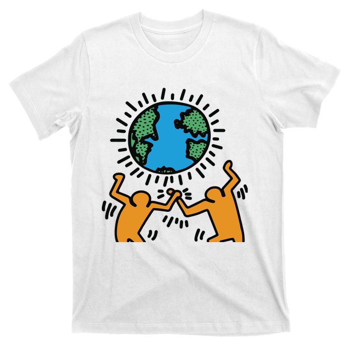 Keith Haring Earth Day Artwork T-Shirt