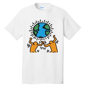 Keith Haring Earth Day Artwork Tall T-Shirt