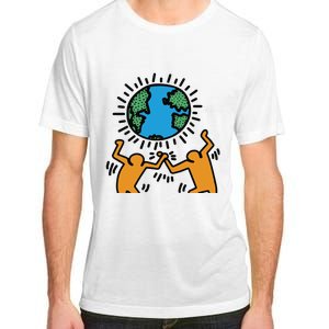 Keith Haring Earth Day Artwork Adult ChromaSoft Performance T-Shirt