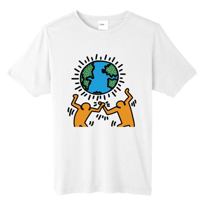 Keith Haring Earth Day Artwork Tall Fusion ChromaSoft Performance T-Shirt