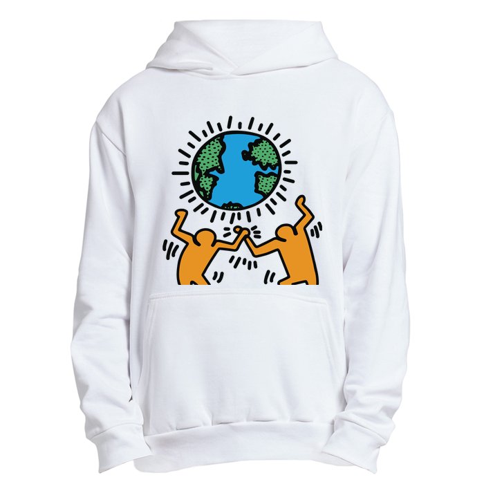 Keith Haring Earth Day Artwork Urban Pullover Hoodie