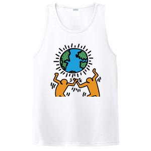 Keith Haring Earth Day Artwork PosiCharge Competitor Tank