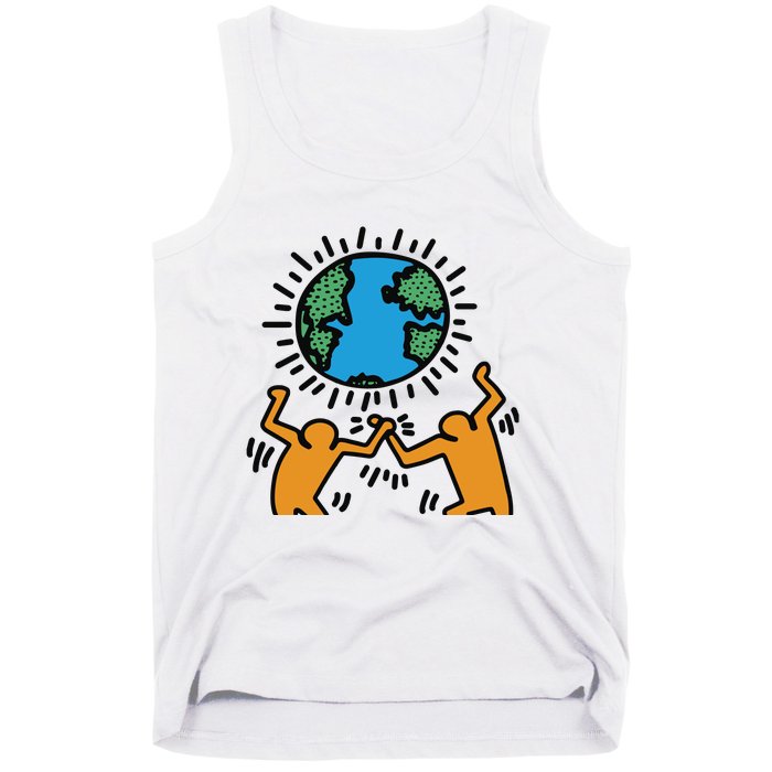 Keith Haring Earth Day Artwork Tank Top