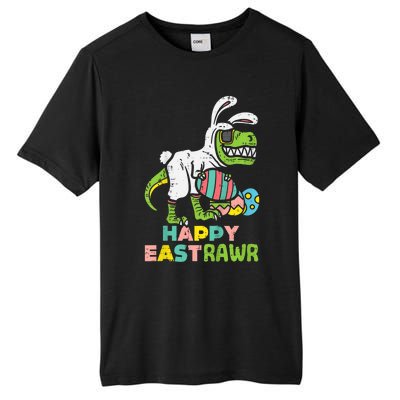 kid Happy Eastrawr Trex Easter Bunny Egg Funny Dinosaur kid Tall Fusion ChromaSoft Performance T-Shirt