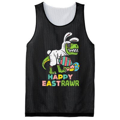 kid Happy Eastrawr Trex Easter Bunny Egg Funny Dinosaur kid Mesh Reversible Basketball Jersey Tank