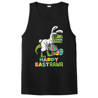 kid Happy Eastrawr Trex Easter Bunny Egg Funny Dinosaur kid PosiCharge Competitor Tank