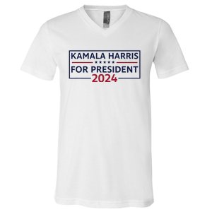 Kamala Harris For President 2024 V-Neck T-Shirt