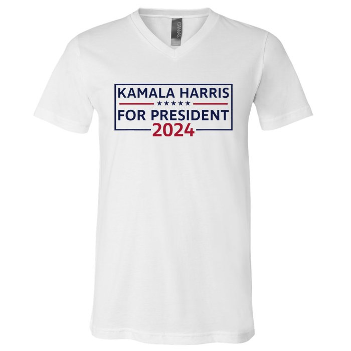 Kamala Harris For President 2024 V-Neck T-Shirt