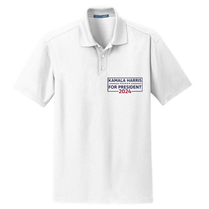 Kamala Harris For President 2024 Dry Zone Grid Polo