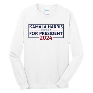 Kamala Harris For President 2024 Tall Long Sleeve T-Shirt