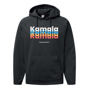 Kamala Harris For President 2024 Harris 2024 Democrat Usa Performance Fleece Hoodie