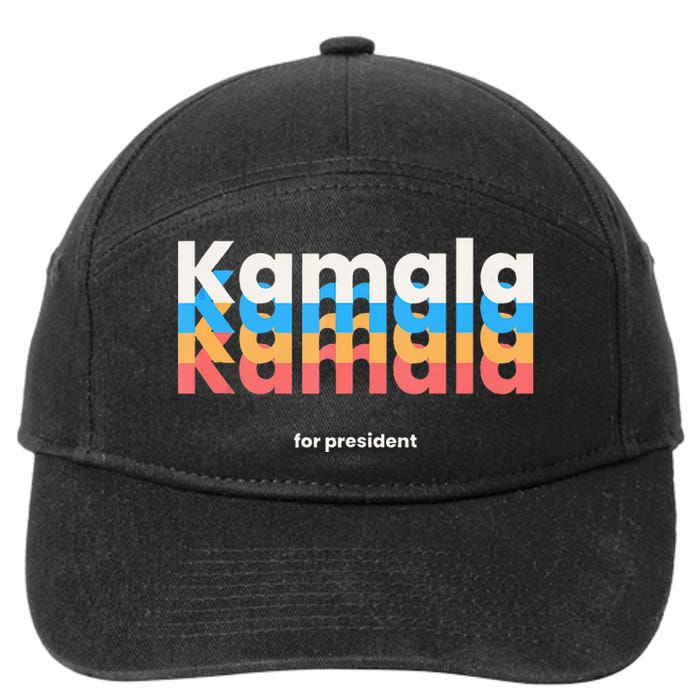 Kamala Harris For President 2024 Harris 2024 Democrat Usa 7-Panel Snapback Hat