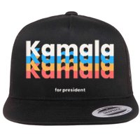 Kamala Harris For President 2024 Harris 2024 Democrat Usa Flat Bill Trucker Hat