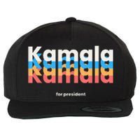 Kamala Harris For President 2024 Harris 2024 Democrat Usa Wool Snapback Cap