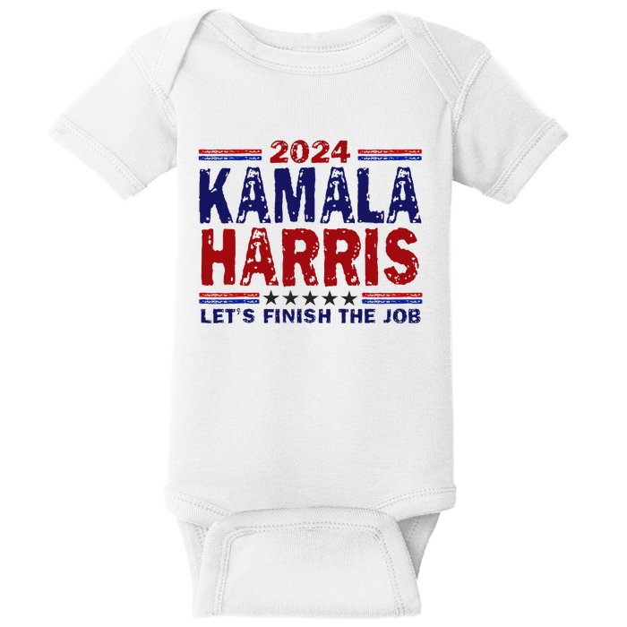 Kamala Harris For President 2024 Baby Bodysuit