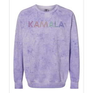 Kamala Harris For President 2024 Colorblast Crewneck Sweatshirt