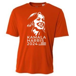 Kamala Harris Face Portrait 2024 Cooling Performance Crew T-Shirt