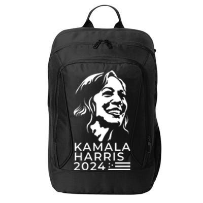 Kamala Harris Face Portrait 2024 City Backpack