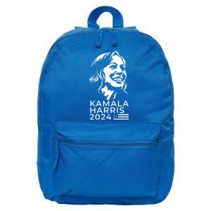 Kamala Harris Face Portrait 2024 16 in Basic Backpack