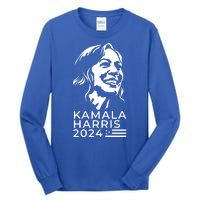 Kamala Harris Face Portrait 2024 Tall Long Sleeve T-Shirt