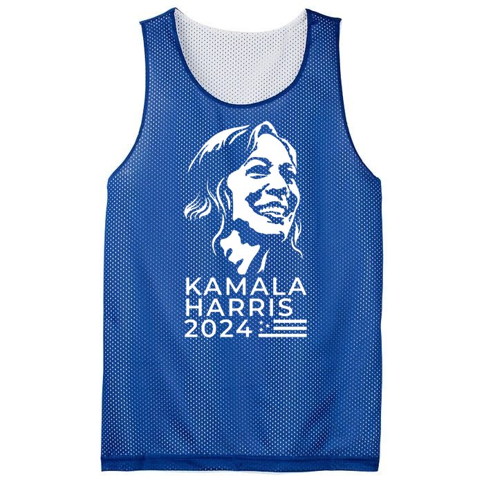 Kamala Harris Face Portrait 2024 Mesh Reversible Basketball Jersey Tank